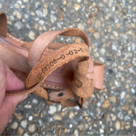 Vintage Flings gladiator ankle strap flats sandals 10 M - Picture 6 of 8